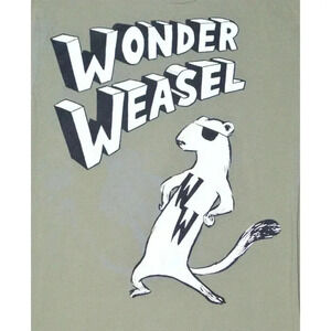 Wonder Weasel Design by Graham Annable Concept by Jon Wye Green T-Shirt Mens S